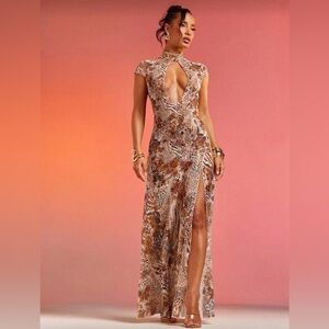 Animal Print Maxi Dress